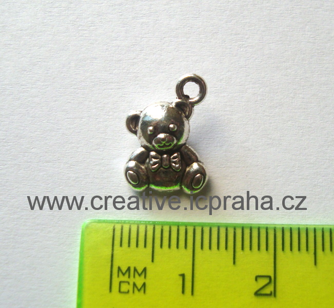 Přívěšek Medvídek 14,5x10mm starostříbro